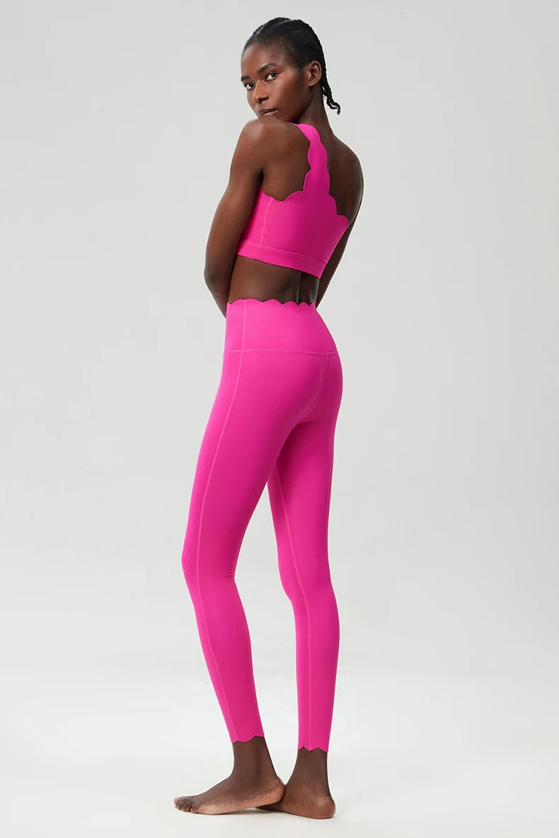 Women Two Pieces Fitness Yoga Set Buttery Soft Running Gym Suit Breathable Quick Dry Sportswear Female Strwetchy Workout Clothes