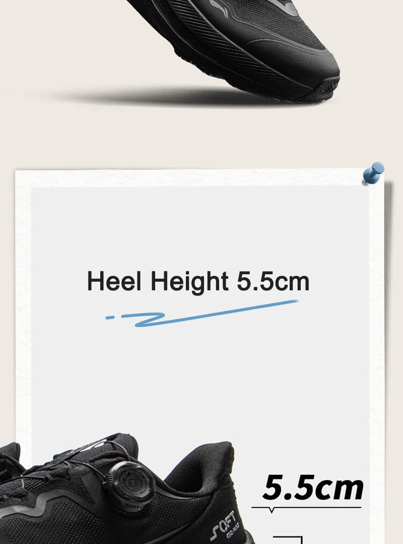 Li-Ning Men Women SOFT GO MAX 2 Walking Shoes COMFOAM Slip-on Thick Heel LiNing Unisex Sports Stylish Casual Shoes AGLV001