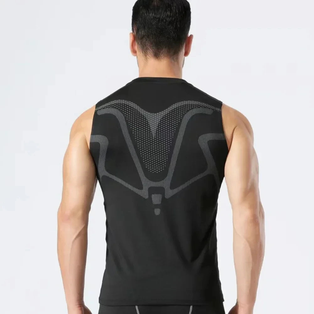 Men’s Compression Tank – Quick-Dry Gym Vest
