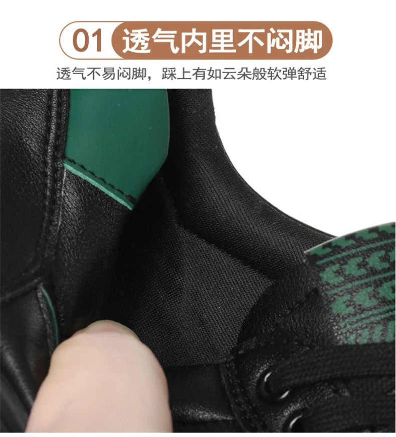 Platform Sports Shoe for Women Autumn 2024 Height Increase Casual Shoes Lace Up Tennis Shoe Water Proof Anti-slip Comfort