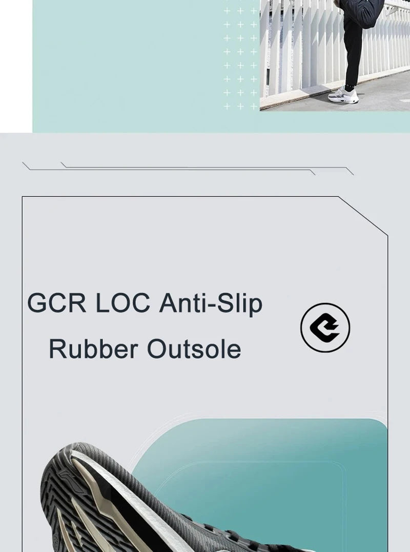 Li-Ning Men FURIOUS RIDER 8 Stability Running Shoes BOOM Cushion Stable Support Sport Shoes Anti-slip Wearable Sneakers ARZU007