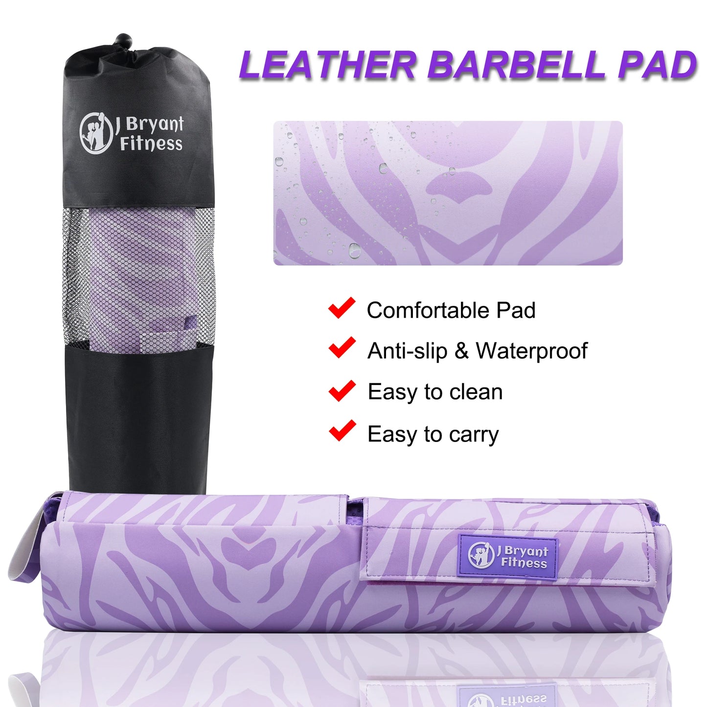 Barbell Pad for Squats and Hip Thrust Leather Pads Relief Pressure from Neck Weightlifting Gym Fitness equipment