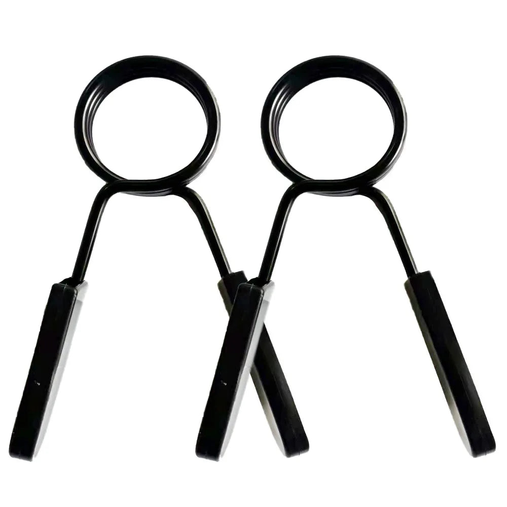2pcs/lot 25/28/30mm Barbell Clamp Spring Collar Clip Gym Dumbbell Lock Standard Weight Lifting Kit Fitness Body Building Workout