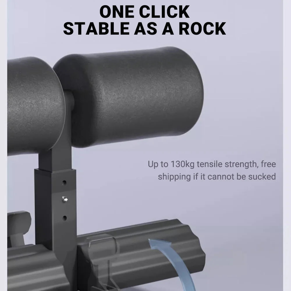 Adjustable Sit-Up Bar With 3 Non-Slip Suction Cups Portable Core Trainer For Home Gym Workout Yoga Fitness Equipment