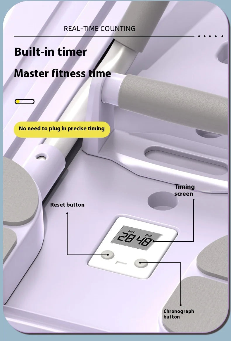 5 in 1 pilates board push up LED display Automatic Rebound Multi Pilates Reformer Set folding Fitness Exercise Equipment