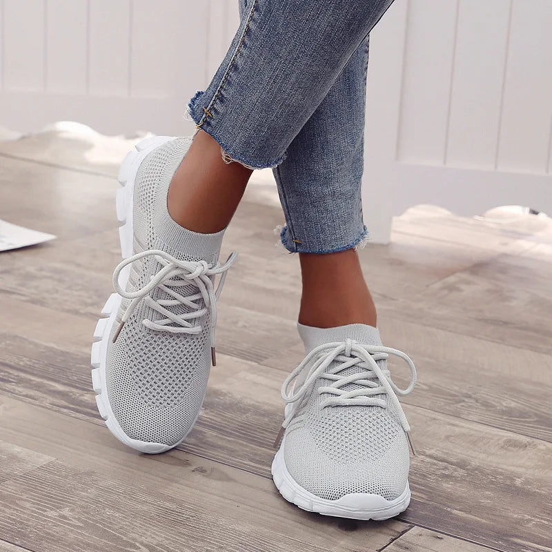 New Fashion Women's Shoes Platform Mesh Sneakers Lightweight Breathable Casual Shoes Women's Shoes on Offer