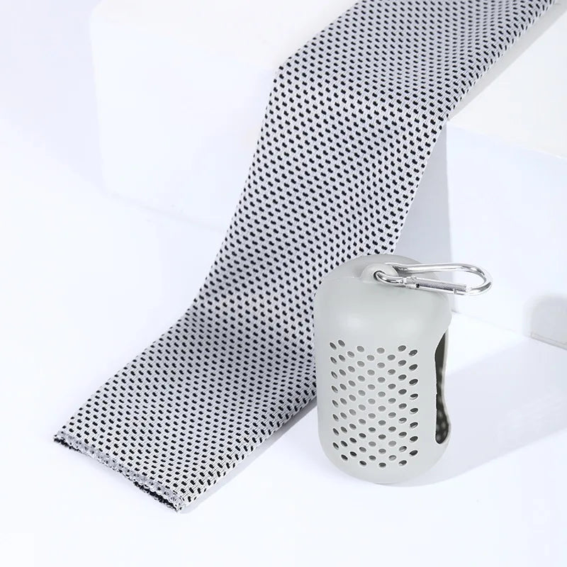 Sport Quick Drying Cooling Towel Portable Silicone Wrapped Cold Towel Microfiber Towels Beach Accessories Towel Sport Fitness