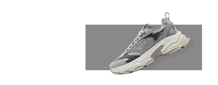 Xtep Chinoiserie Casual Shoes For Men 2025 Spring Vintage Thick Sole Fashion Sports Shoes Wear-Resistant  Sneakers 875119320001