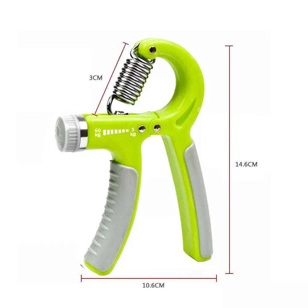 5-60KG Adjustable Hand Trainer Gym Fitness Training Hand Grip Exerciser Wrist Finger Rehabilitation Training Hand Grip Green