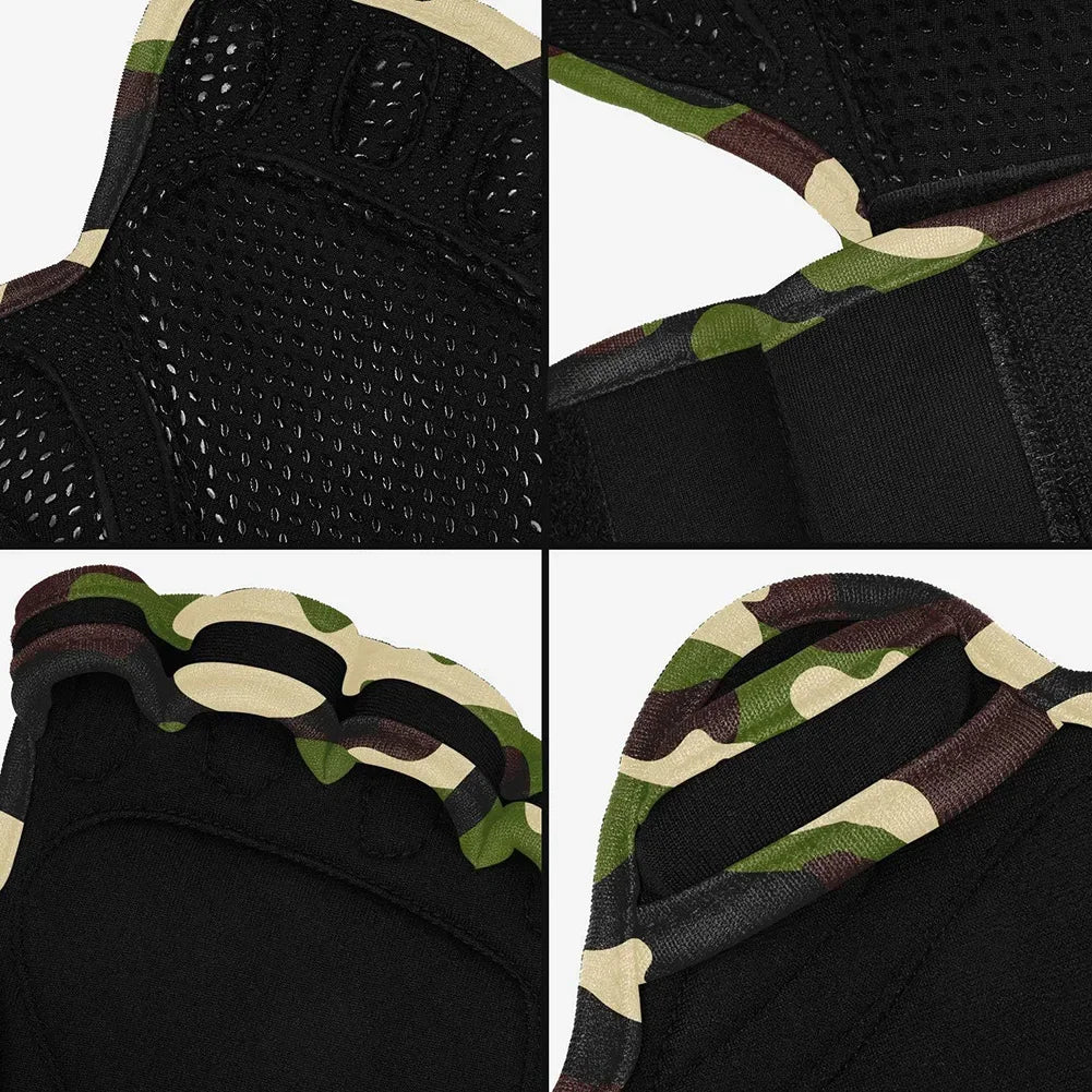 2Pcs Weightlifting Training Gloves for Men Women Fitness Sports Body Building Gymnastics Gym Hand Wrist Palm Protector Gloves