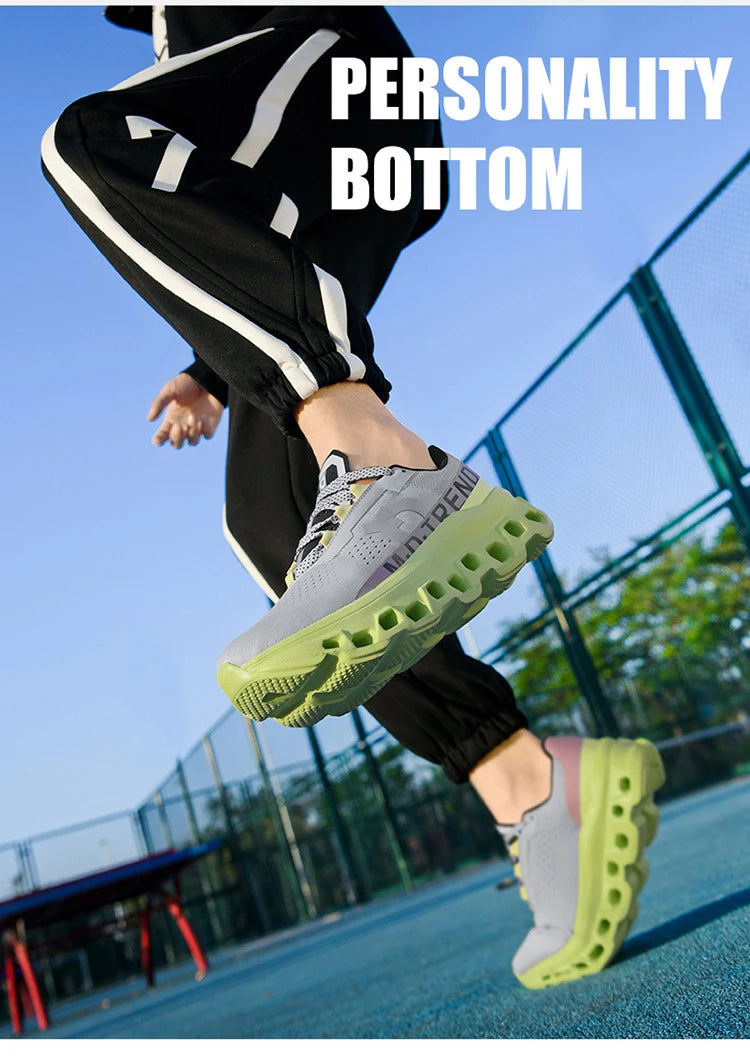 Men's Cushioning Running Shoes Lightweight Athletic Casual Sneakers Male Non-Slip Sports Shoes Outdoor Travel Walking Shoes