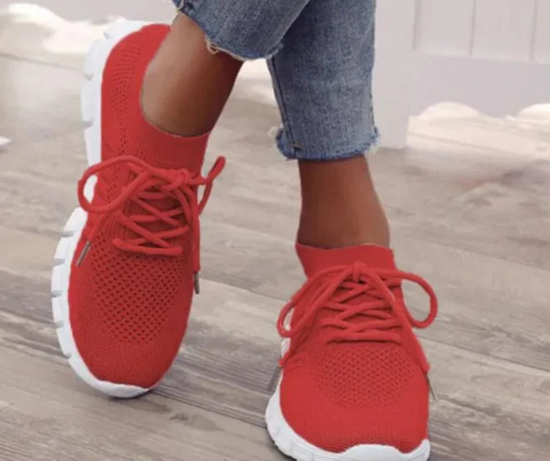 New Fashion Women's Shoes Platform Mesh Sneakers Lightweight Breathable Casual Shoes Women's Shoes on Offer