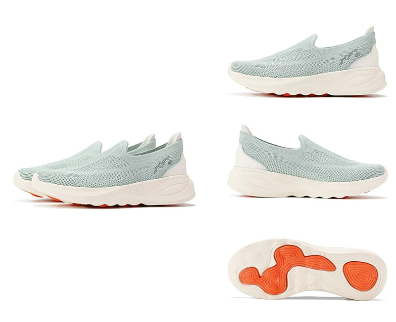 Li-Ning Women SOFT GO 2 KNIT Slip-on Casual Walking Shoes Breathable Cushion Flexible LiNing Comfortable Sports Sneakers AGLV018