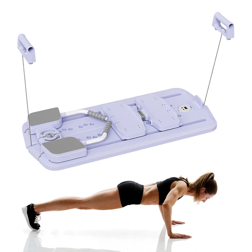 Multifunctional Fitness Board Abdominal Board Non Slip Workout Board with Phone Holder Push Up Board Home Gym Equipment