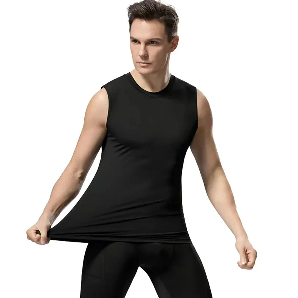 Men’s Compression Tank – Quick-Dry Gym Vest