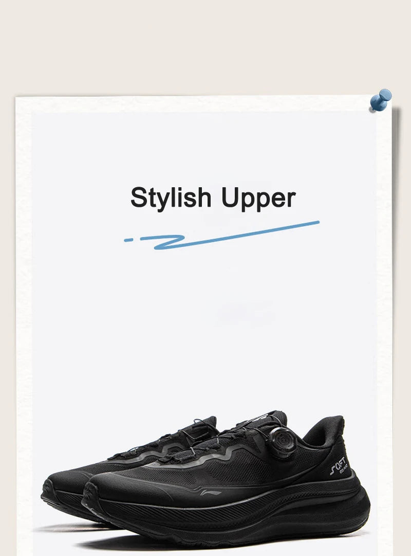 Li-Ning Men Women SOFT GO MAX 2 Walking Shoes COMFOAM Slip-on Thick Heel LiNing Unisex Sports Stylish Casual Shoes AGLV001