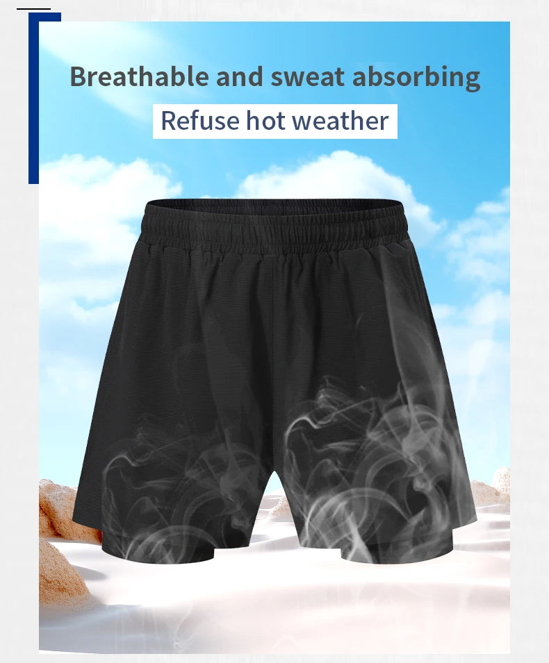 men's sport shorts Movement Rest Sport Run Breath Night Run Fitness Shorts