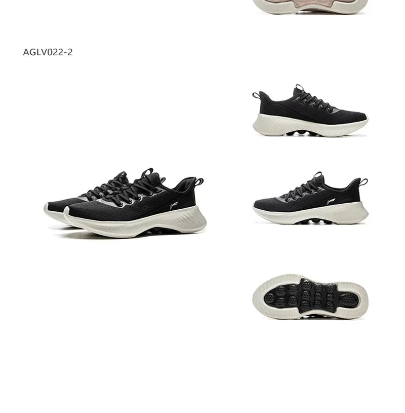 Li-Ning Women SOFT ESSENTIAL V2 Slip-on Casual Walking Shoes Cushion Flexible LiNing Comfortable Sports Sneakers AGLV022