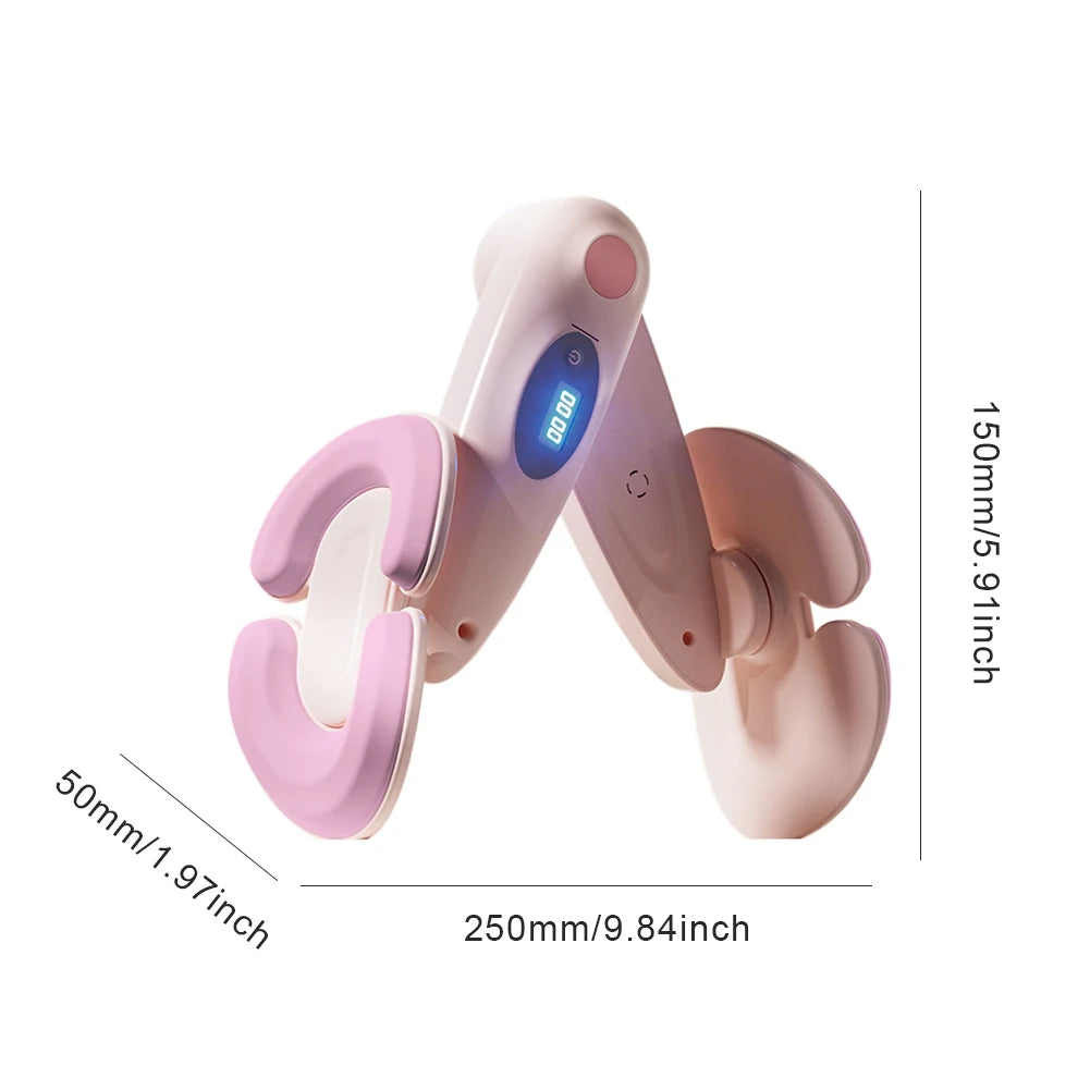 Digital Skinny Legs Clip Strength Adjustable Thigh Fitness Equipment 360° Rotatable Exercise Pelvic Floor Trainer for Women Men