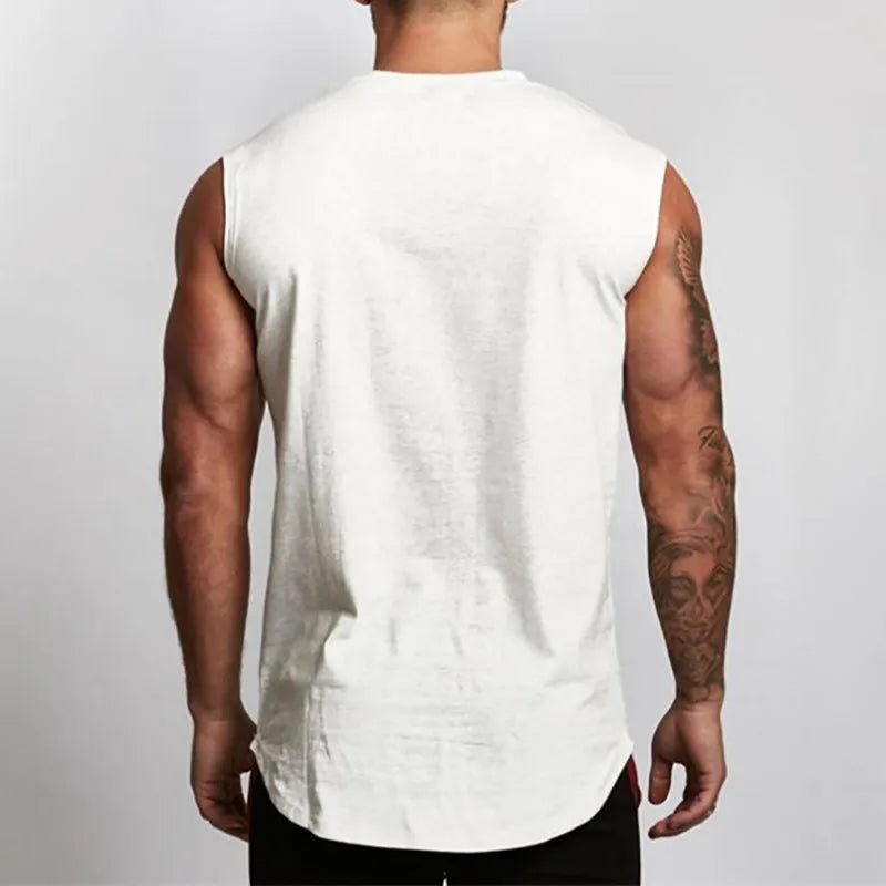 Mens Running Pure Cotton Gym Workout Bodybuilding