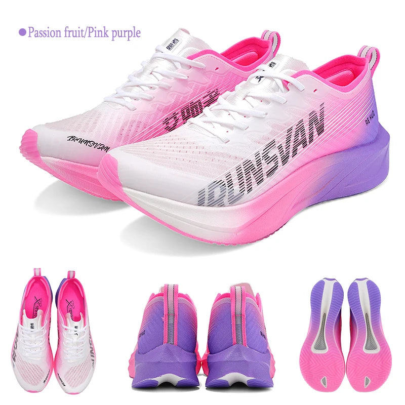 IRUNSVAN HEAT 2.0 Carbon Plate Sneakers Marathon Racing Professional Running Shoes Men Athletic Training Sport Shoes
