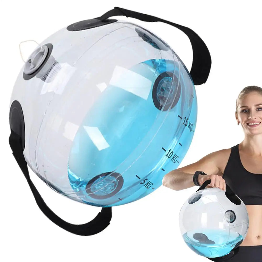 Workout Aqua Bags Adjustable Water Training Bag 15kg Adjustable Inflatable Water Power Bags for Fitness Body Building Aqua Ball