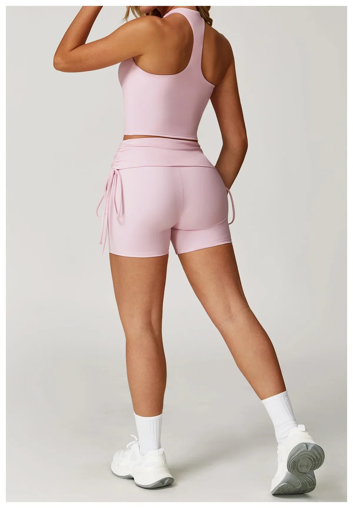 Women Tracksuit Gym Sports Suits 2 Pieces Yoga Set Fitness Vest Top Push Up Workout Clothes Female Athletic Leggings Sportswear