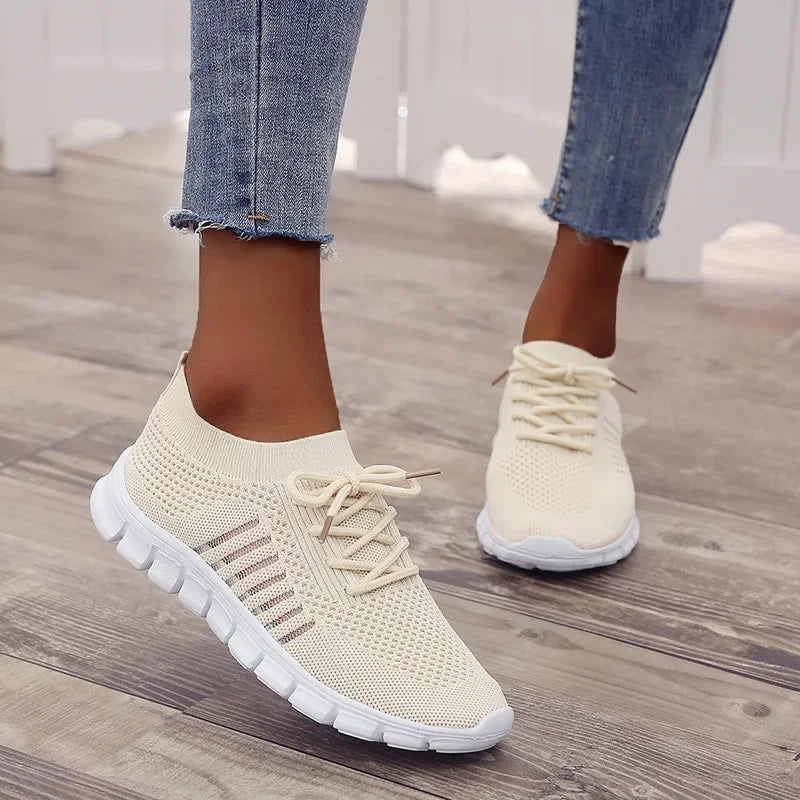 New Fashion Women's Shoes Platform Mesh Sneakers Lightweight Breathable Casual Shoes Women's Shoes on Offer