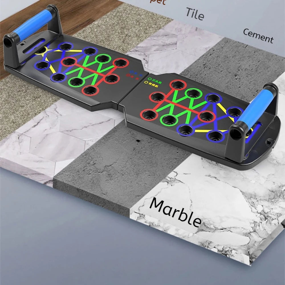 Foldable Multi-Functional Push Up Board Chest  Abs Training Equipment Portable Home Gym Fitness Tool for Men Core Workout