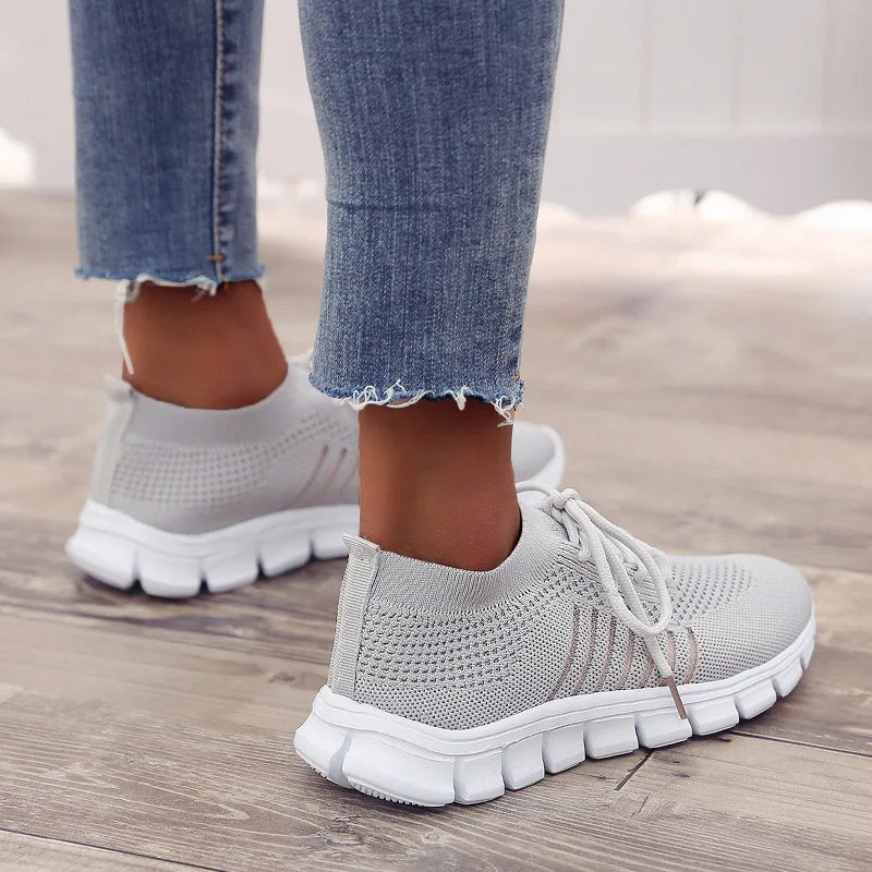 New Fashion Women's Shoes Platform Mesh Sneakers Lightweight Breathable Casual Shoes Women's Shoes on Offer