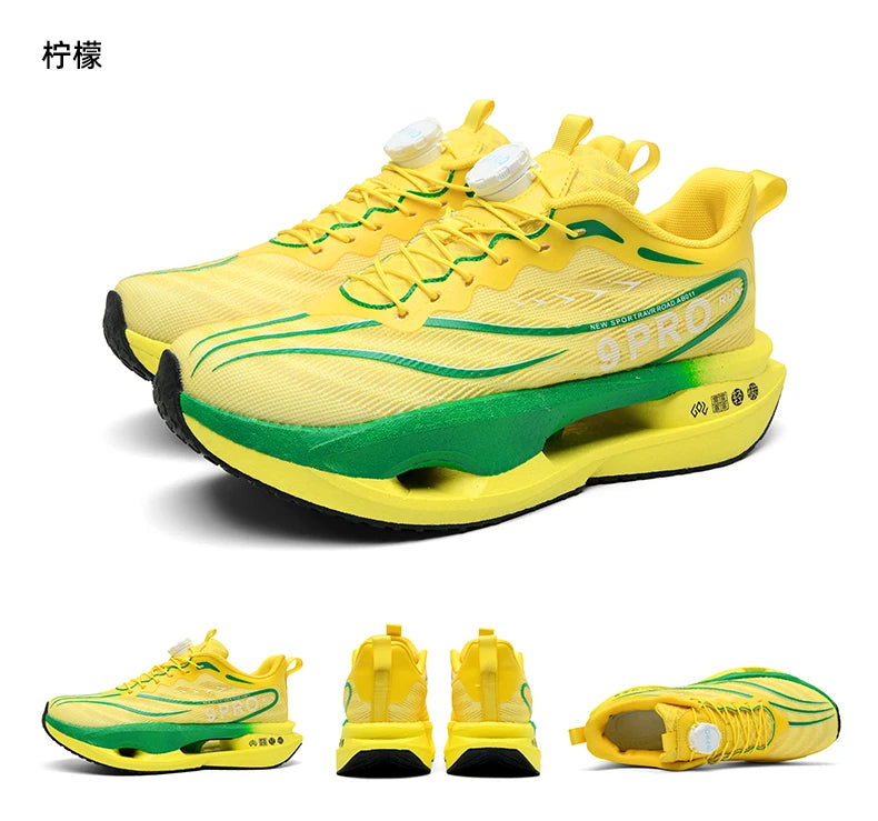 Speciality Carbon Plate Sports Running Shoes Marathon Air Cushion Men Breathable Lightweight Women Comfortable Nonskid Sneakers