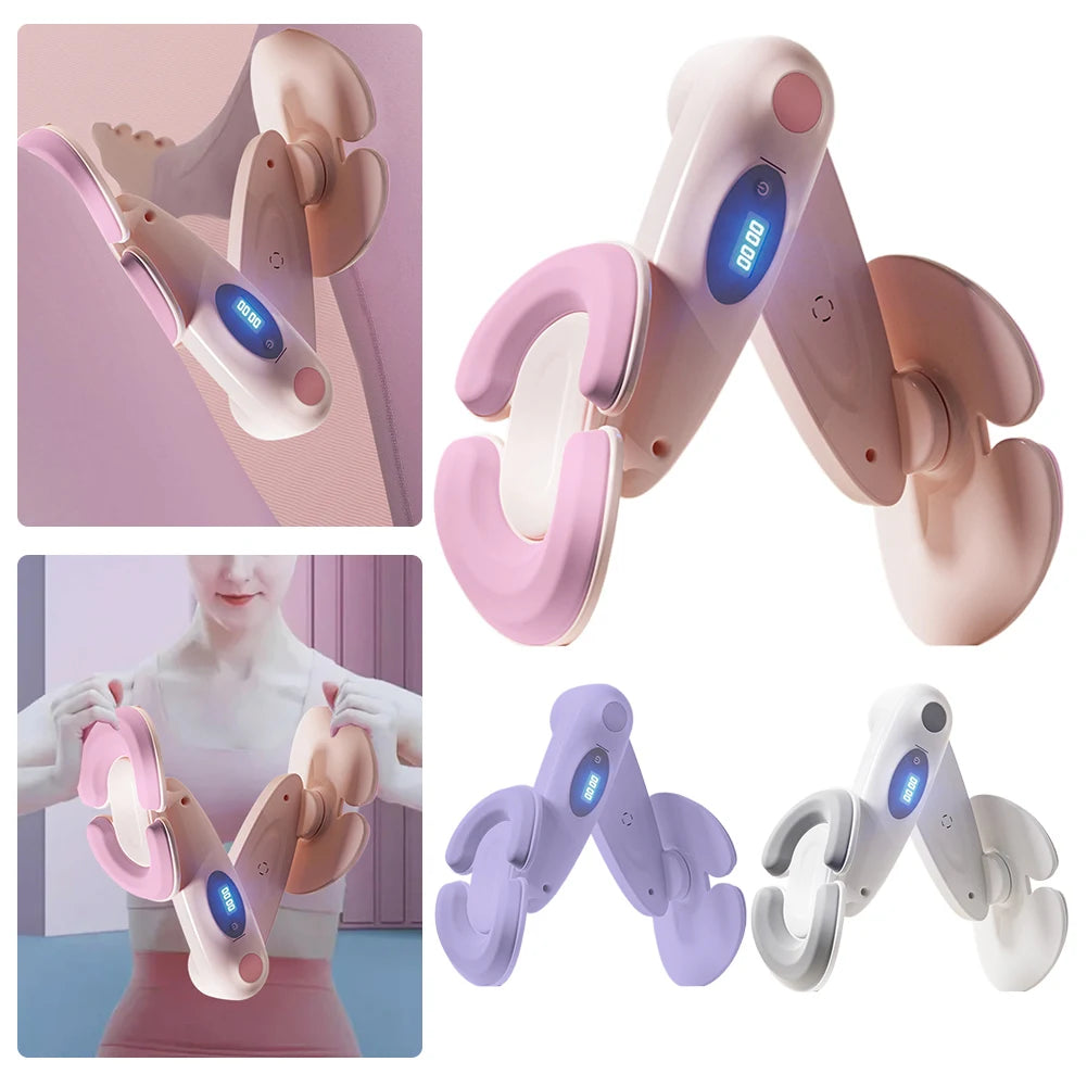 Digital Skinny Legs Clip Strength Adjustable Thigh Fitness Equipment 360° Rotatable Exercise Pelvic Floor Trainer for Women Men