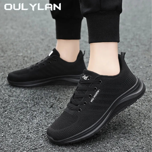 Oulylan New Trendy Casual Men Sports Shoes Summer Lightweight Breathable Mesh Sneakers Outdoor Anti-slip Women Running Footwear