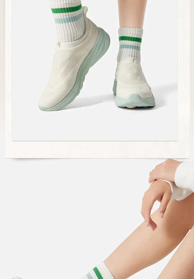 Li-Ning Women SOFT GO 2 Slip-on Casual Walking Shoes COMFOAM Breathable Flexible LiNing Comfortable Sports Sneakers AGLV006