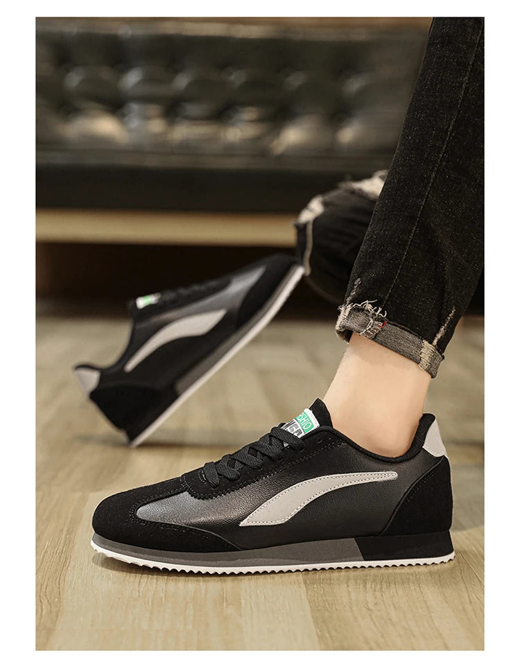 Hot sale Blue Mens Fashion Sneakers Classic Leather Sport Shoes For Men Trainers Designer Athletic Sneakers Male Running Shoes