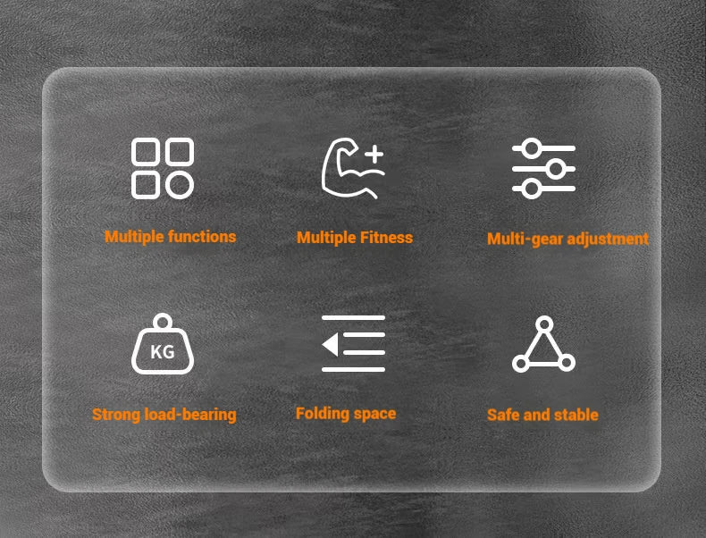 Dumbbell stool multifunctional six in one foldable home bird bench, bench, exercise chair, supine board fitness device