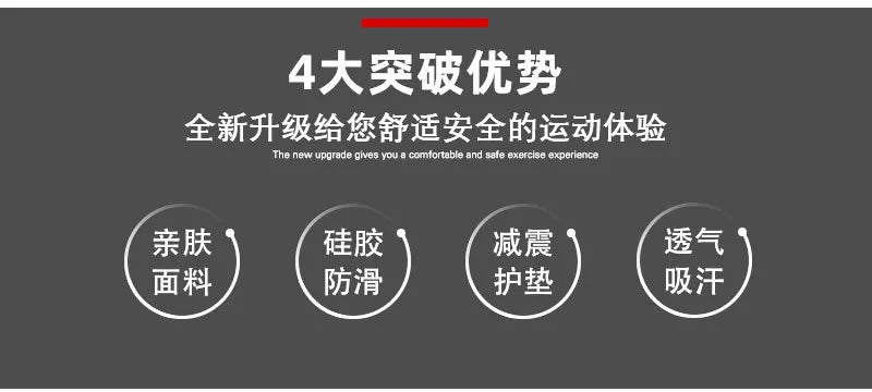 Anti Slip Shock Breathable Half Finger Gloves Breathable Cycling Gloves Fitness Gym Bodybuilding Crossfit Exercise Sports Gloves