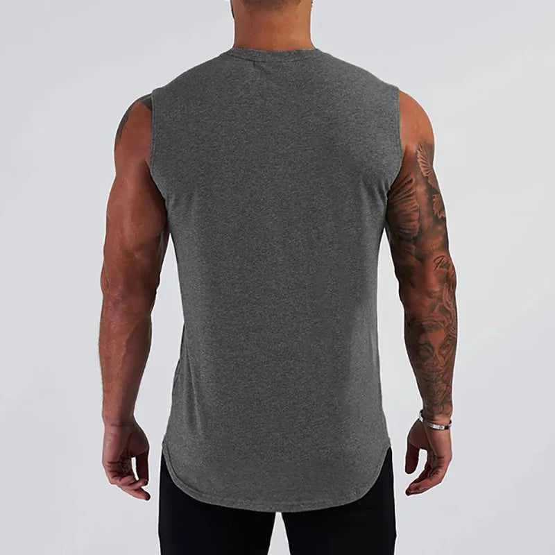 Mens Running Pure Cotton Gym Workout Bodybuilding