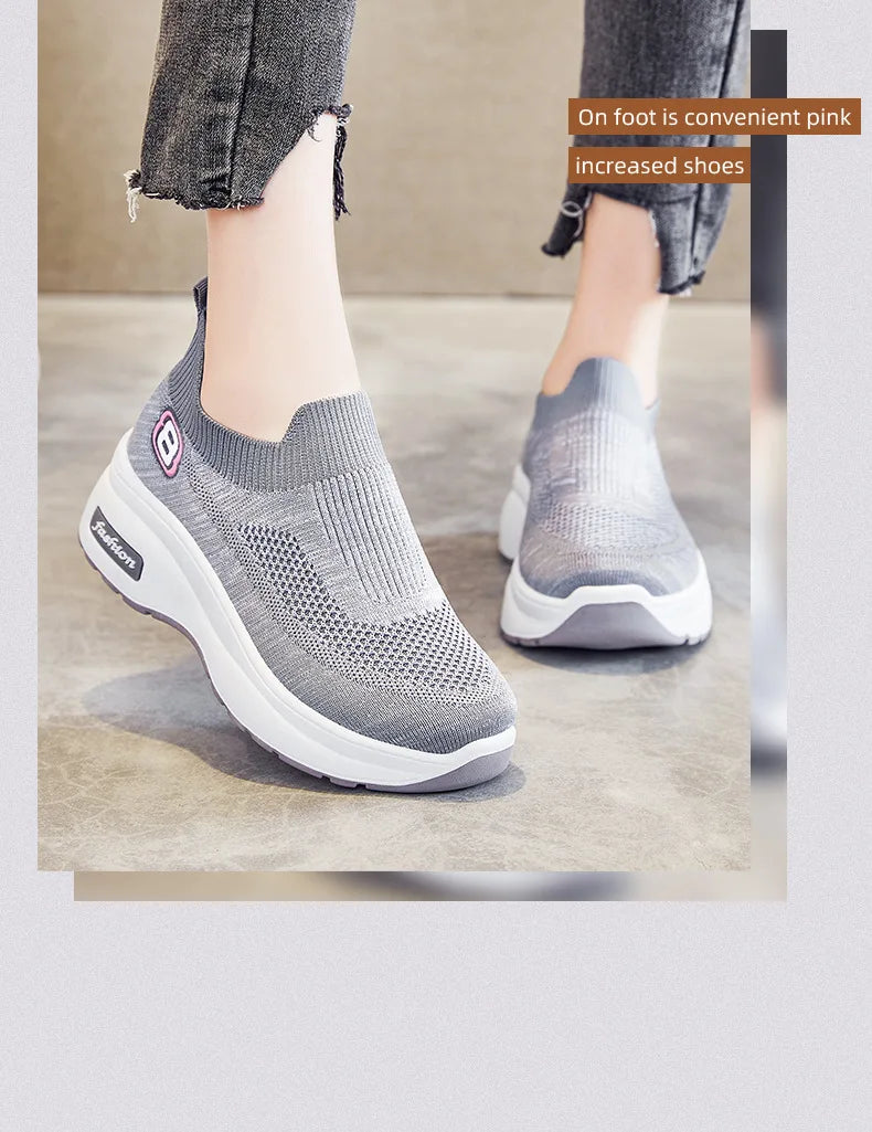 Women's shoes summer new fashion casual shoes increase breathable platform sports shoes women's shoes