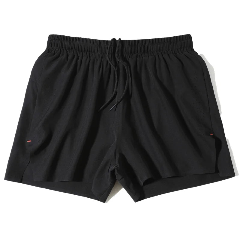 Men Sports Shorts Outdoor Zipper Pocket Joggers Running Shorts Mesh Quick Dry Training Fitness Five Pants Breathable Gym Shorts