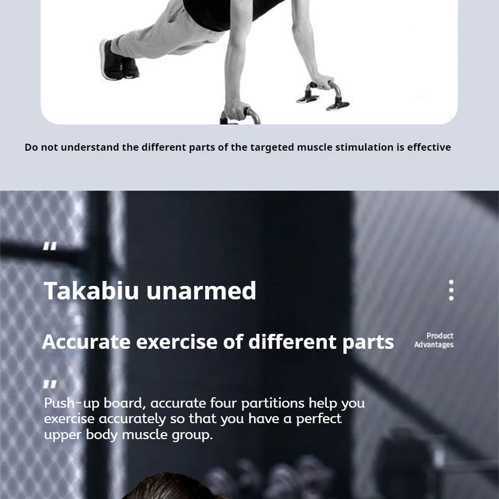 Foldable Multi-Functional Push Up Board Chest  Abs Training Equipment Portable Home Gym Fitness Tool for Men Core Workout