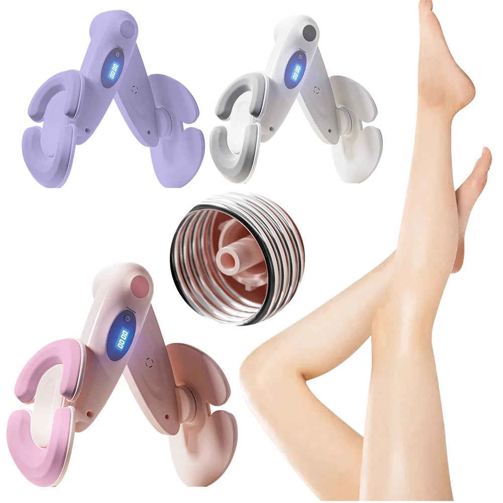 Digital Skinny Legs Clip Strength Adjustable Thigh Fitness Equipment 360° Rotatable Exercise Pelvic Floor Trainer for Women Men