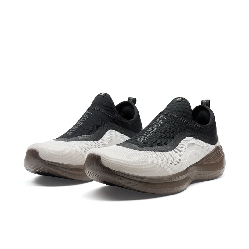 Xtep Soft Tube Running Shoes for Men Comfortable Breathable Slip-on Mesh Wear-Resistant Lightweight Male Sneakers 875219110061