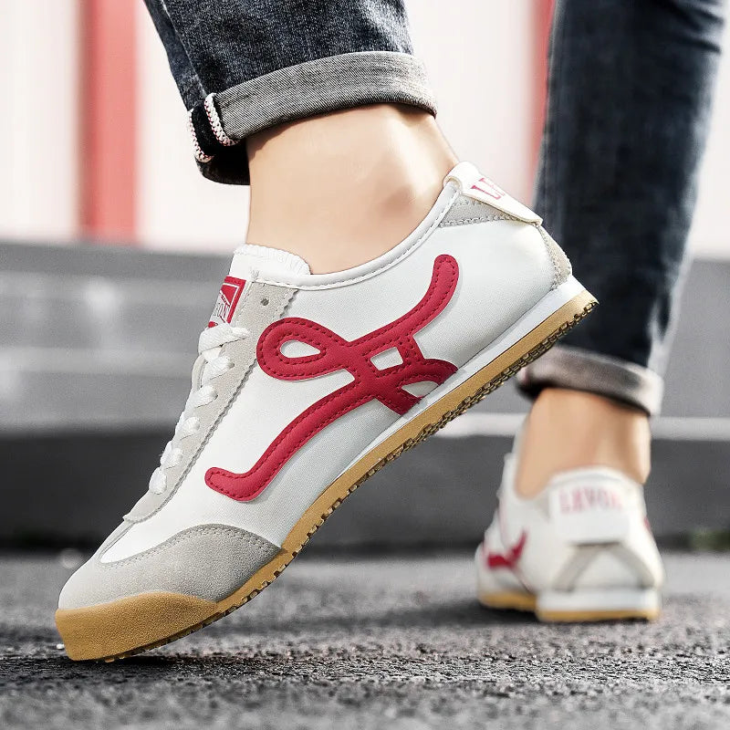 White Red Summer Athletic Shoes for Men Women Comfort Flat Men Running Shoes Retro Jogging Shoes Trainers Men zapatillas hombre