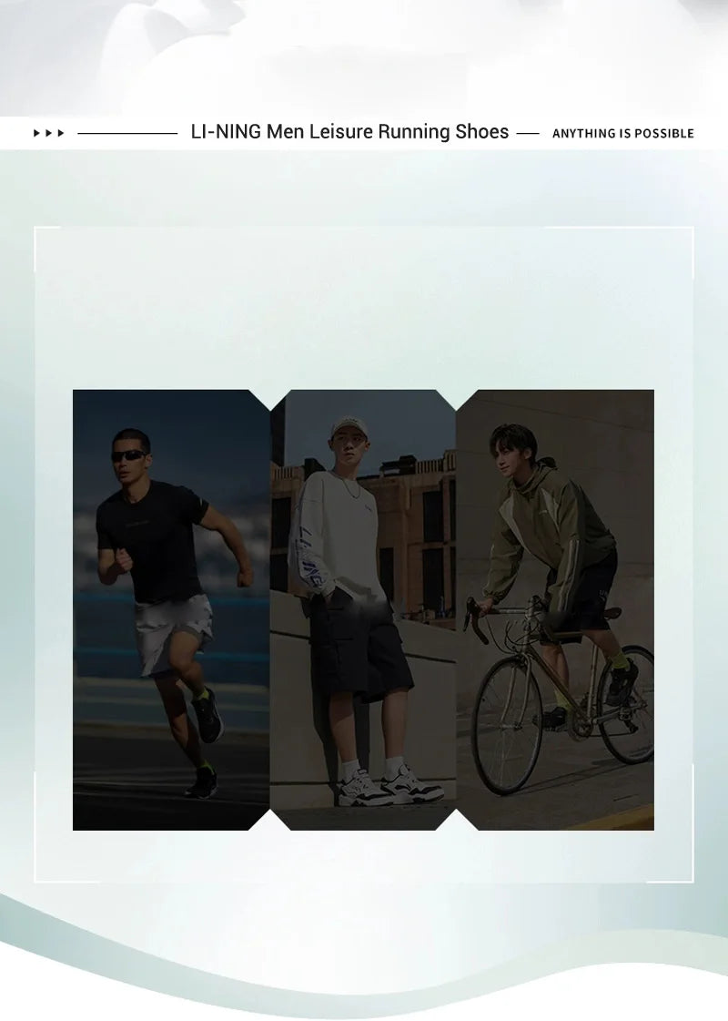 Li-Ning Men LIGHTCLOUD Running Jogger Shoes Breathable Comfortable LiNing Leisure Sports Sneakers ARSV037