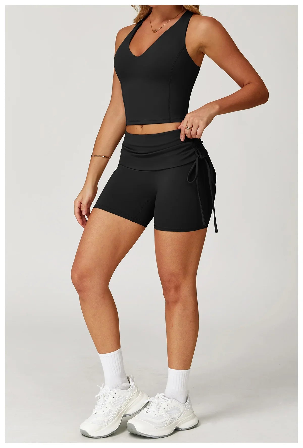 Women Tracksuit Gym Sports Suits 2 Pieces Yoga Set Fitness Vest Top Push Up Workout Clothes Female Athletic Leggings Sportswear