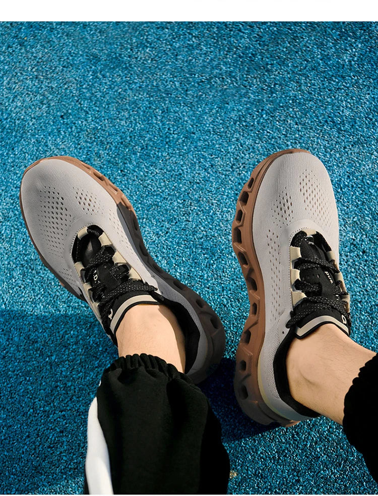 Men's Cushioning Running Shoes Lightweight Athletic Casual Sneakers Male Non-Slip Sports Shoes Outdoor Travel Walking Shoes