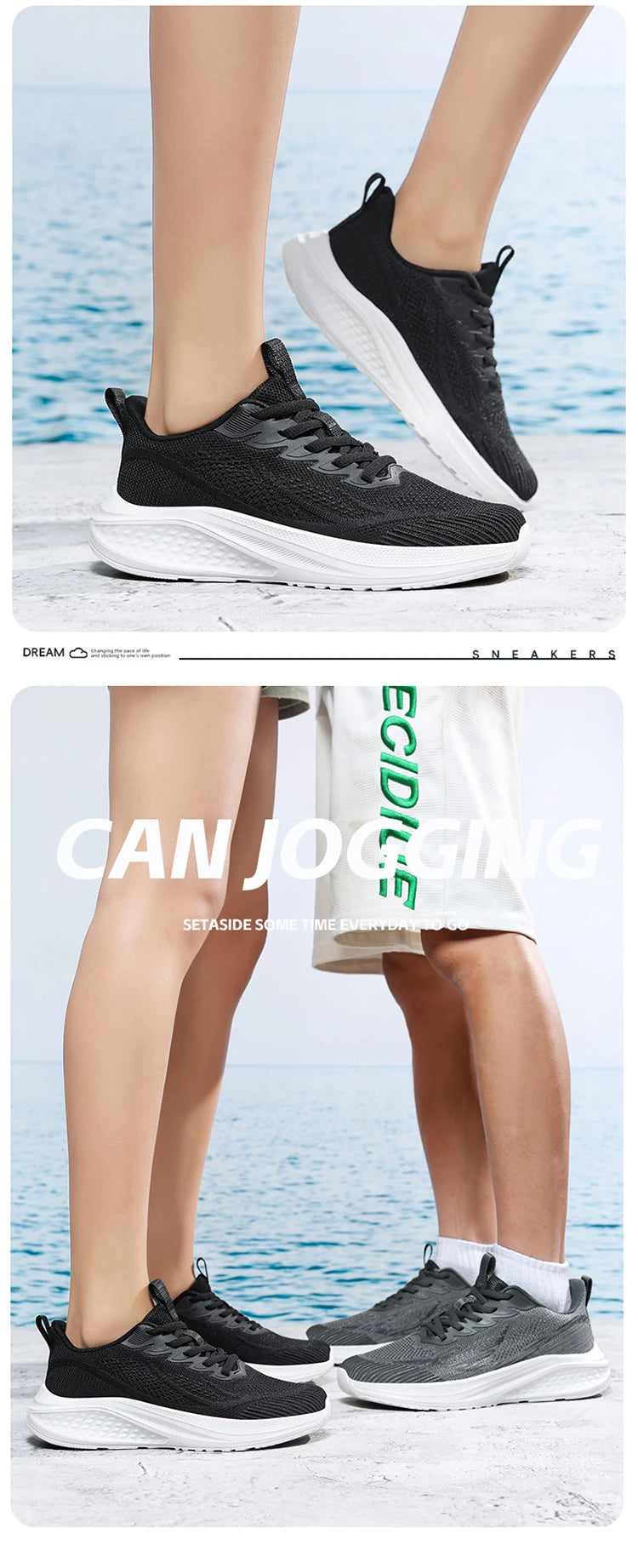 Cheap Summer Running Shoes Man Light Platform Woman Jogging Sneakers Plus Size 48 Breathable Mesh Running Sneakers Male Trainers