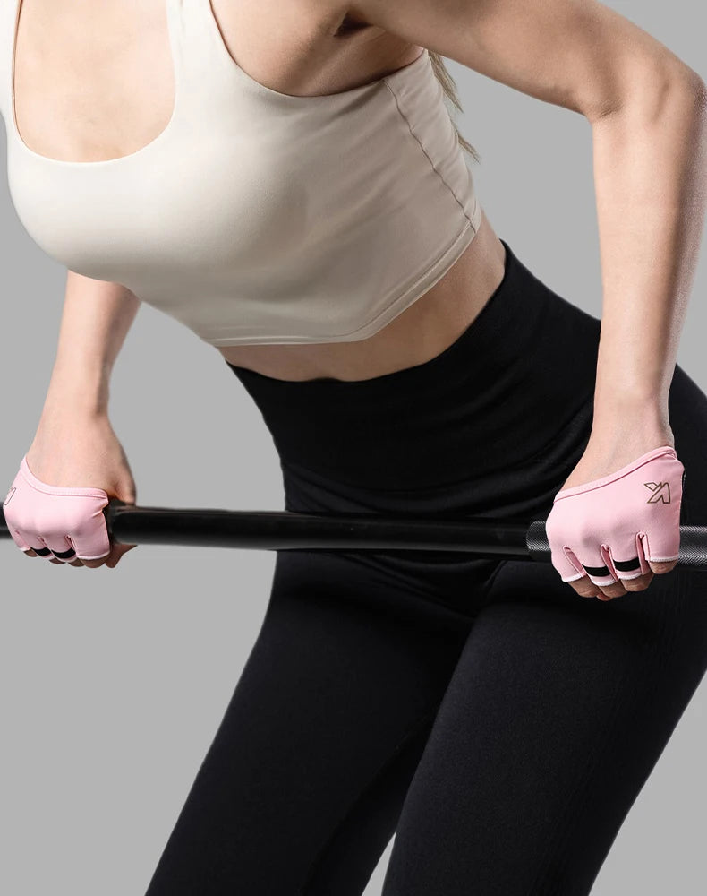 KUTOOK Gym Fitness Half Finger Gloves Men Women for Crossfit Workout Glove Power Weight Lifting Bodybuilding Hand Protector