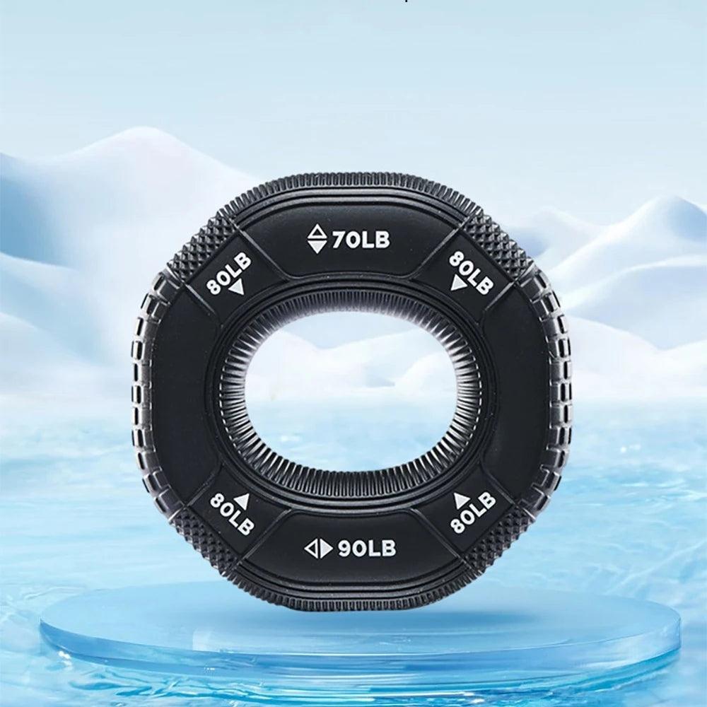 Octagonal Grip Ring 3-Level Resistance Silicone Hand Exerciser for Arm Strength Training Home Gym Fitness Equipment